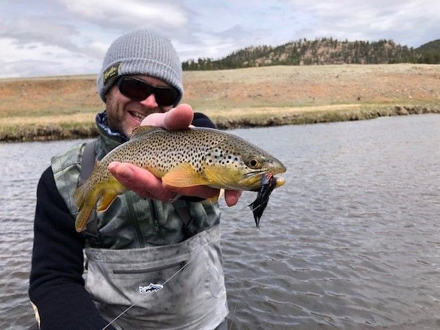 Streamer fishing at Abel Ranch